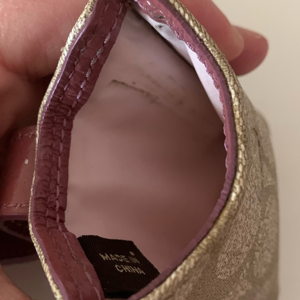 Coach Beige and Mauve Card Holder - Picture 5 of 7